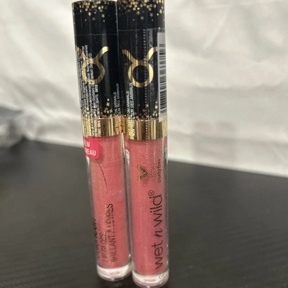 2x Taurus Wet N‎ Wild Cosmic Coloricon Shimmer Lip Gloss Zodiac Collection